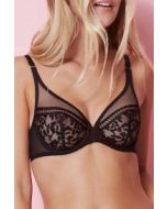 soutien-gorge avec armatures emboitant Simone Perele byzance noir 14D319