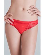 Tanga string Simone Perele wish rouge paprika 12B710